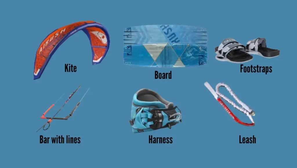 Kitesurfing equipment you will need 
