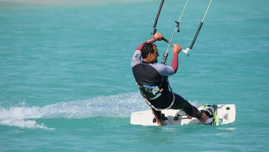 What inspired you to take up kitesurfing?
